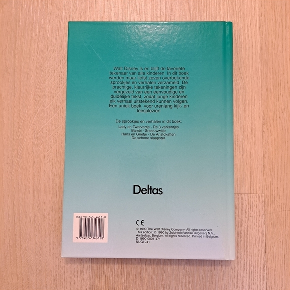Walt Disney Fairytales 1990 In Dutch De Leukste Sprookjes en Verhalen Book - Picture 2 of 4
